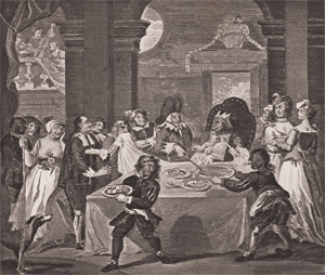 Sancho at the Feast, Starved by his Physician